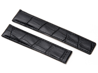 Black Crocodlie leather watch strap to fit Tag Heuer Watches